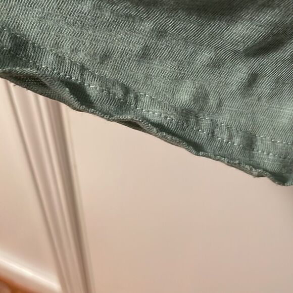 Bottle green cold shoulder flutter sleeve princess seam dress size Large - Picture 7 of 8